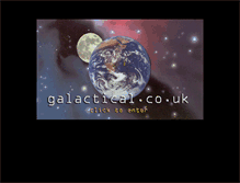 Tablet Screenshot of galactical.co.uk